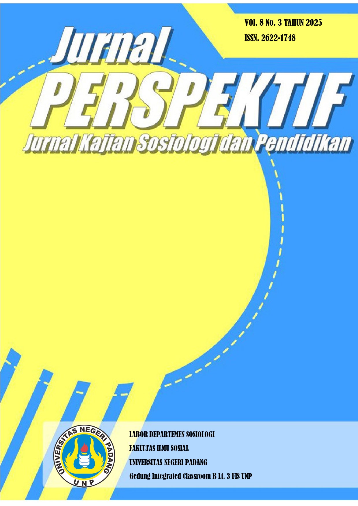 					View Vol. 8 No. 3 (2025): Jurnal Perspektif: Jurnal Kajian Sosiologi dan Pendidikan, Universitas Negeri Padang
				